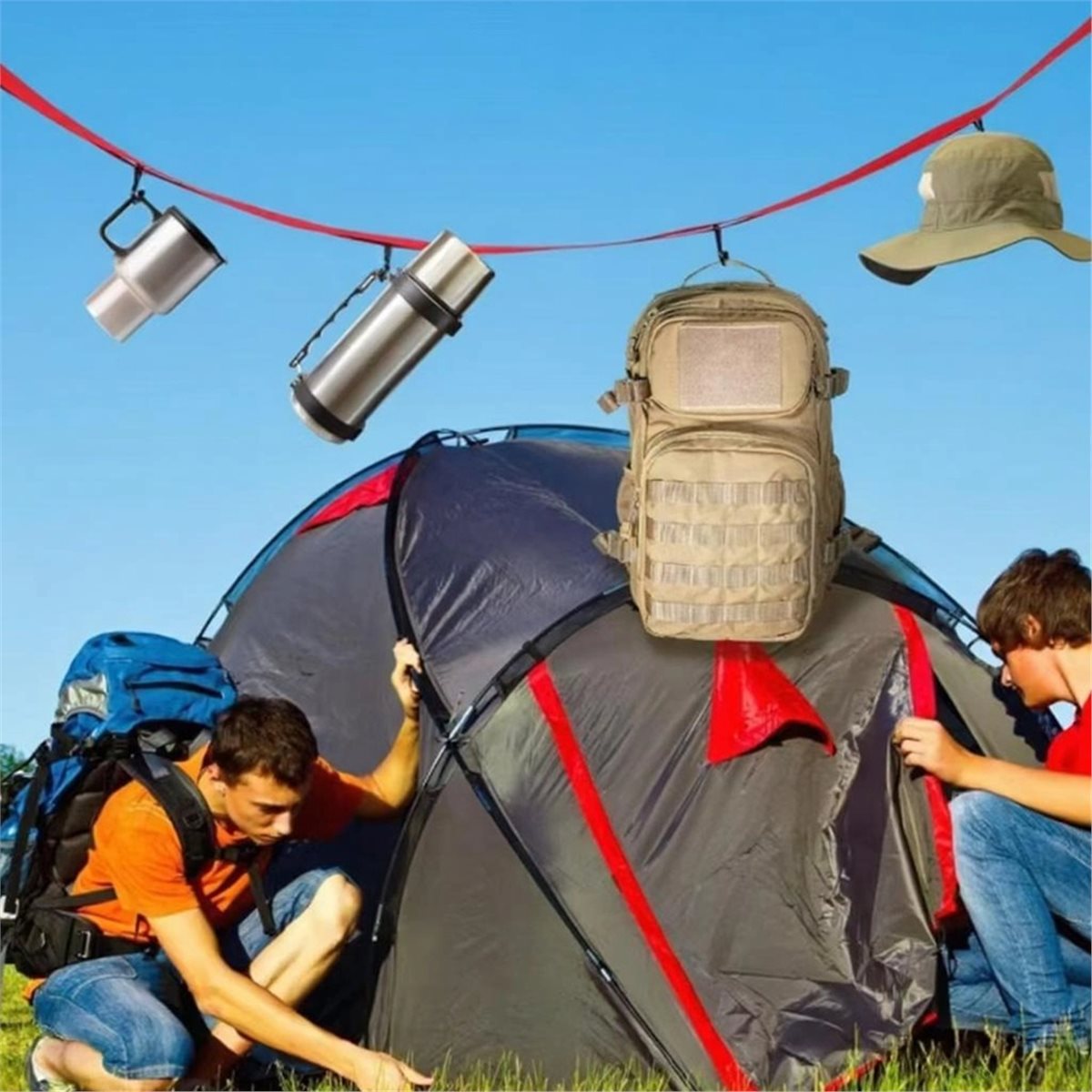 Sports Equipment Drying Rack - (WSFS) 하키 건조대 장비 5개의 후크가