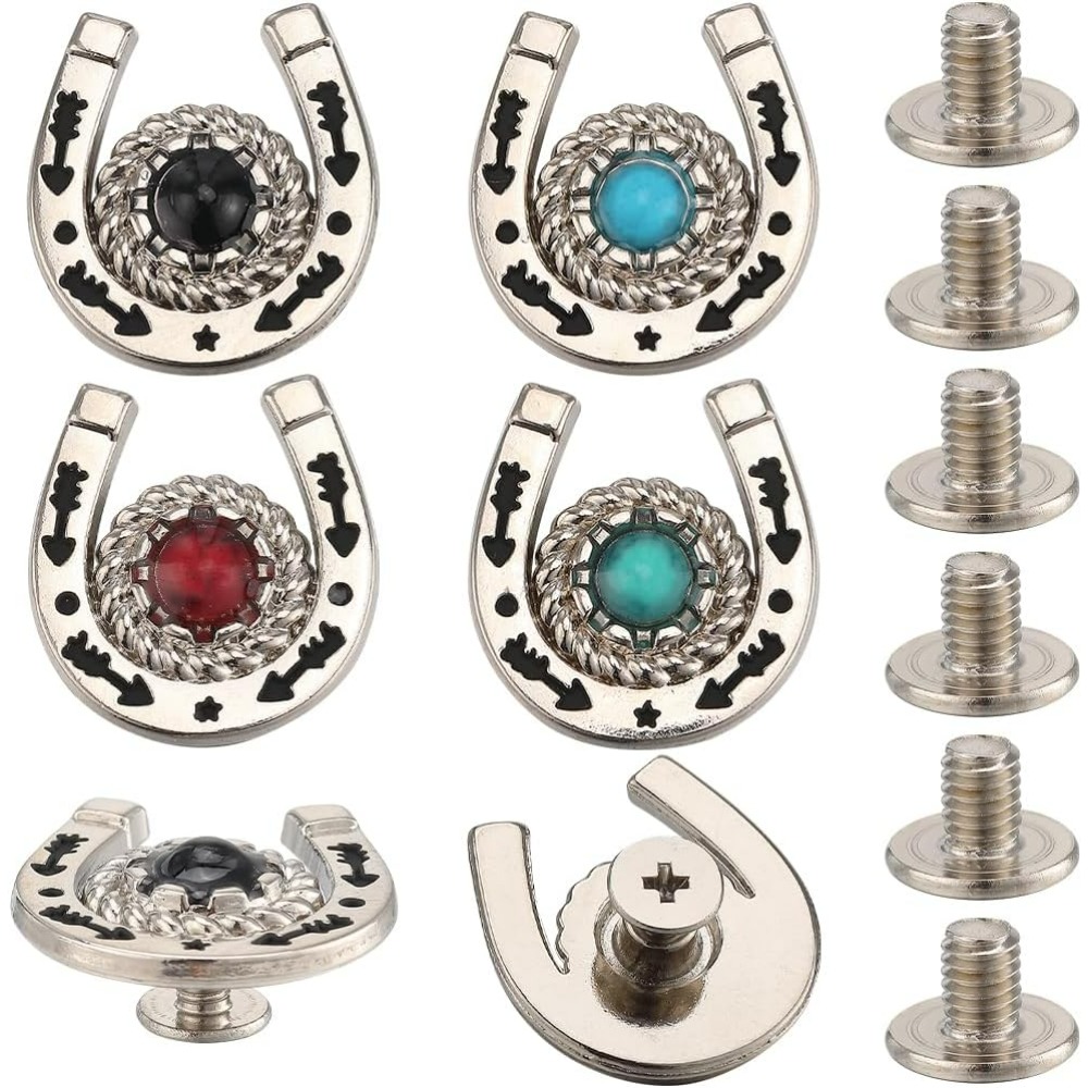 Horseshoe Game Set - 1 상자 8 세트 말굽 나사