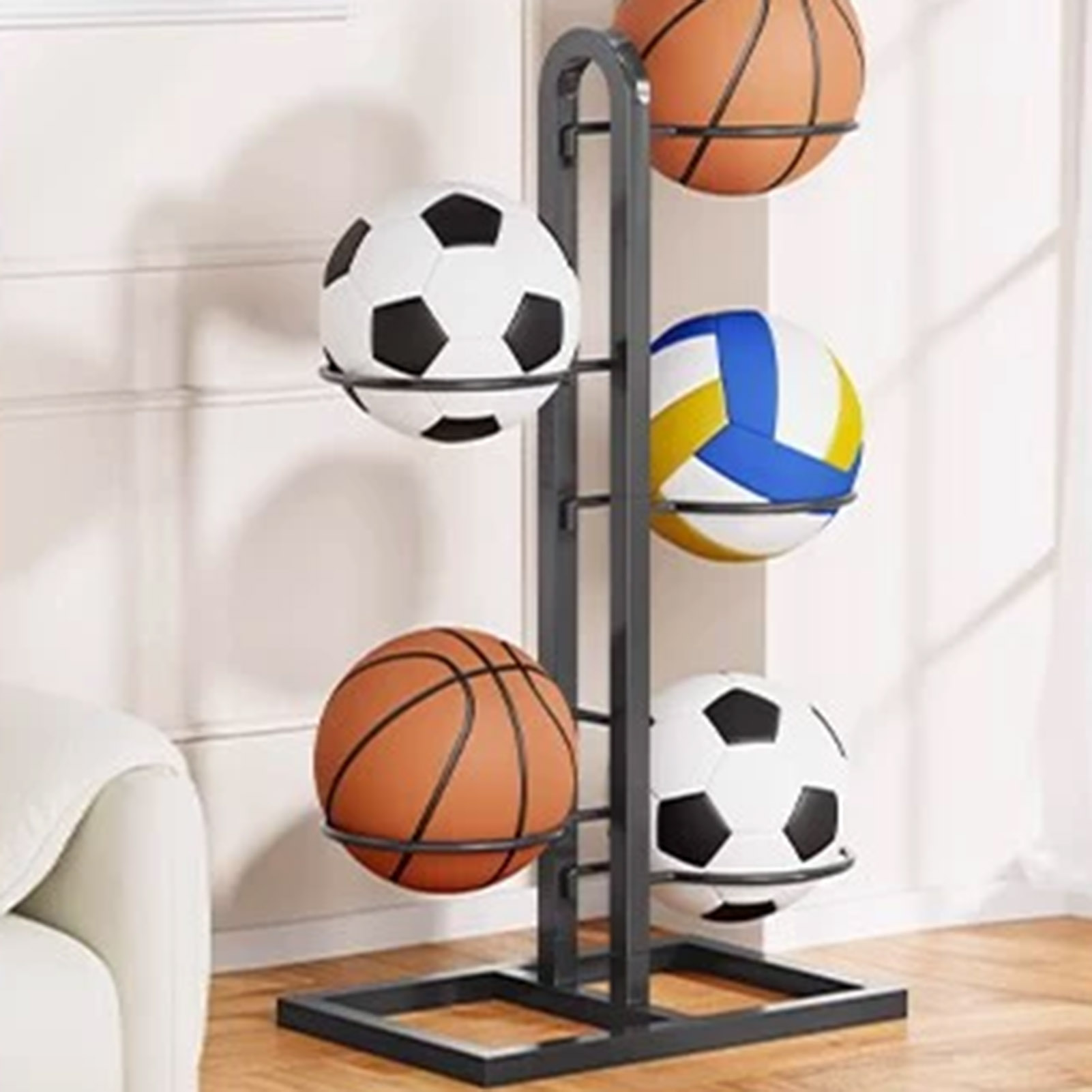 접이식 농구 랙 농구 후프 공을 위한 다층 보관 주최자 - Sports Equipment Storage Rack 리뷰 및 가격