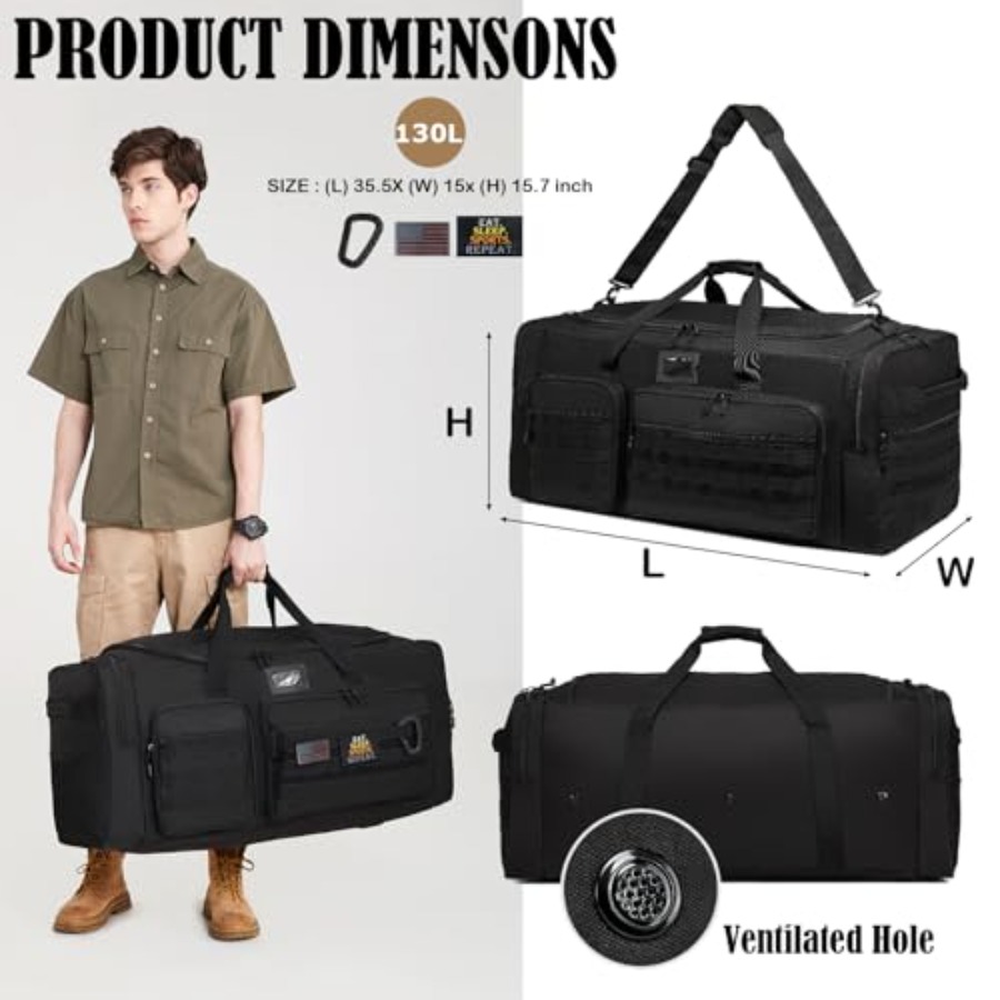 130L 초대형 남성용 더플백, 신발 수납공간이 있는  - Xl Sports Equipment Bag 리뷰 및 가격